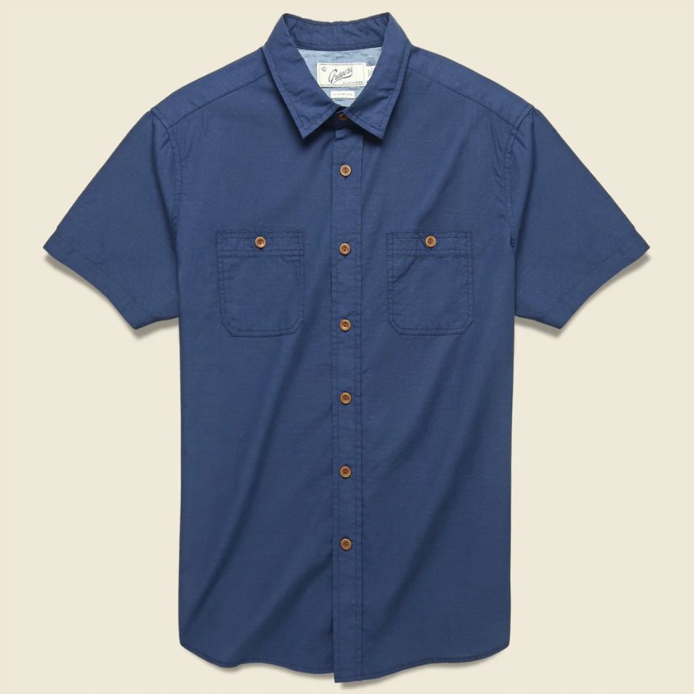 Grayers Townsend Dobby Shirt (Navy/Large)